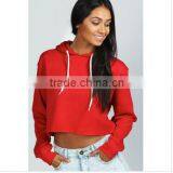 Sexy Crop Top Plain Women's Cheap Hoodies/sweatshirts thumbnail-1