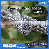 Round Rope Shoe Laces 22 Colours All Various Sizes Oval Cord Trainer Yeezy Boot Shoelaces - Shoestrings for Basketball Shoes thumbnail-5