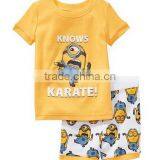 Boys Sets Kids Boy's Summer Yellow Cartoon Character Clothes thumbnail-1