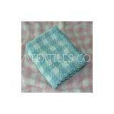 Soft Woven Polyester Baby Blanket Crocheting Edge With Classic Check Design