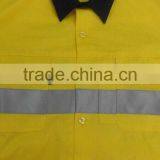 Fluorescent Yellow Reflective Fireproof Work Shirts thumbnail-3