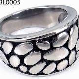 High Polished Solid 316L Stainless Steel Ring Engagement Charm thumbnail-2