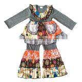 Girls Cheap Boutique Fall And Winter Outfits 2017 High Quality Ruffles Outfits thumbnail-4