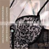 New Arrival Black Printed Lace Thin Ladies Delicates Wholesale Romantic Nightgowns thumbnail-3