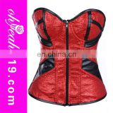 Wholesale red leather corset tops to wear out