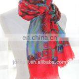 printed scarf square JDYVP-005# Printing scarf 100% voile polyester shawl wholesaler