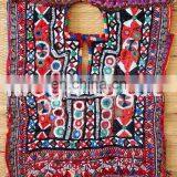 Vintage Fabric Hand Embroidered Patch- Bohemian Style Yock Neck Patches- Indian Vintage Handmade Neck Yoke thumbnail-2