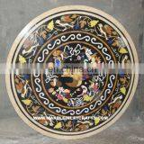Black Black Marble Inlay Table Top