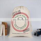 Christmas Gift Bags 100% Cotton 50*70cm Canvas Elk S Drawstring Large Rope Storage Bags The Christmas Bag