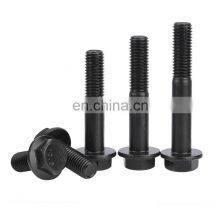 Black Oxide Grade 10.9 Hexagon Head Flange Bolt Screw