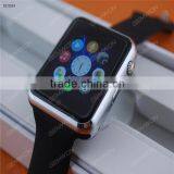 Bluetooth Men's Fashion Smart Watch G10 GSM Sliver Frame and Black Strap