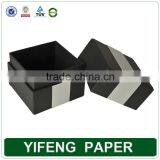 Luxury Velvet Black White Cardboard Paper Gifts Cufflink Box thumbnail-6
