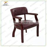 WorkWell High Quality Low Back Fabric Dining Chair With Rubber Wood Legs Kw-D4009 thumbnail-1