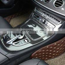 For Mercedes Benz W213 E Class 2016 2017 2018 ABS Plastic Carbon Fiber Color Console Gear Panel Frame Cover Trim Stickers Parts thumbnail-4