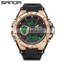 Sanda 6008 Relogio Masculino Sport Men's Watches Luminous Waterproof Analogue Digital Watches Men'S thumbnail-3
