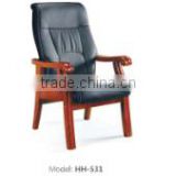 Hot sale good quality solid wood arms high back conference table HH-531