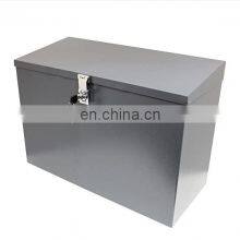 Large Outdoor Lockable Letterbox/Parcel Box/Home Delivery/Secure Postbox Black