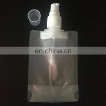 Custom Print Liquid Packaging Mylar Spray Refill Pouch Clear PET Stand up Plastic Spray Bottle for Clean thumbnail-4