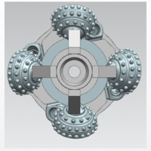 HDD Rock Reamer--400mm 4 Pieces 8 1/2”cone Cutter 637 / 537 NC31 thumbnail-1