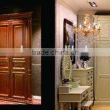 Chinese Antique Solid Natural Wood Bedroom Wardrobe Cabinet thumbnail-4