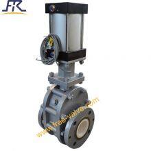 Pneumatic Full Lined Ceramic Double Disc Gate Valve thumbnail-2