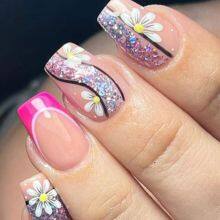 Press On Nails Fashion Personality Wearing Nails Sweet and Cool and Versatile Fake Nail Tips High-end Nail Art Stickers Graffiti Wearing Nails