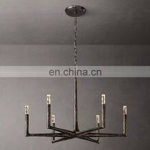 Modern Luxury Nordic Ceiling Lighting Golden Thaddeus Round Industrial Retro Chandelier for Living Room Bedroom thumbnail-2