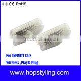 Emark LED Light For Infinite FX/G/M/EX/QX/JX Car Logo Light LED Car Welcome Laser Projector Light