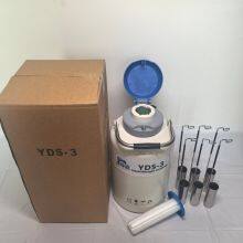 ISO9001 Animal Artificial Insemination Yds3L Small Liquid Nitrogen Tank thumbnail-1
