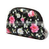Custom Shell Shape Canvas Cosmetic Bag European Socialite Printing Flowers Free Makeup Samples thumbnail-1