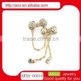 2014 Fashion Jewelry Beauty Queen Crystal Butterfly Bow Brooches thumbnail-1