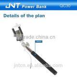 Mirro Smartphone Selfie Stick With Wire QC30 thumbnail-1