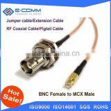 High Quality BNC Female Jack Connector Switch MCX Male Plug Convertor RG316 15CM 6" Adapter