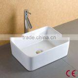 White Glazed Ceramic Rectangular Washing Sink thumbnail-1