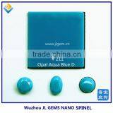 Synthetic Milky Opal Aqua Blue D Nano Spinel Uncut Rough Diamond thumbnail-1