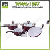 Aluminium Non-stick/ceramic Cookware With Metalic Painting Ceramic Coating Cookware Sets