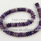 Gemstone Amethyst Rondelle Beads for Jewelry thumbnail-1