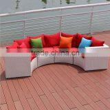 Patio Round Semic Circle Garden Wicker Sofa Quality Choice thumbnail-3