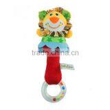 Soft Plush Educational Animal Rattle Hand Bells Baby Toy thumbnail-6