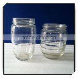 320ml 11oz Honey Glass Jar With Screw Hinged Tin Lid thumbnail-2