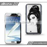 pu sticker for samsung note2 with hand draw series