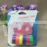 1.2 Simple Plastic Tooth Color Tape Dispenser Custom Make Guest Small Tape Dispenser thumbnail-4