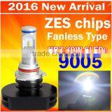 2016 Best Selling Car LED Headlight Bulb HB3 9005 30W 3000LM With 6pcs LEDs Auto Headlight Conversion Kit With ZES Chips thumbnail-1