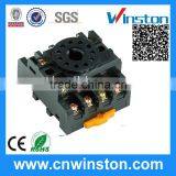 PF113A General Purpose 11 Pin Round Type 300VAC 12A Plug-in Electric Plastic Relay Socket With CE