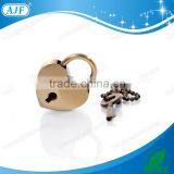 AJF Brass Lock Bronze Lock Antique Heart Padlock