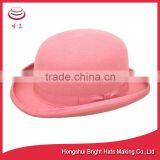 2016 New Style Wool Felt Bowler Hats With Bowknot thumbnail-1