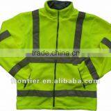 High visibility safety fleece jacket