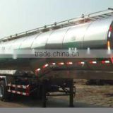 aluminum alloy milk tanker semi trailer, aluminum tank truck trailer for sale