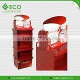 Supermarket Colourful Cookie Cardboard Shelf Corrugated Floor Display Units