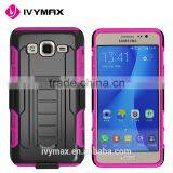 China Mobile Phone Accessories Rugged Detachable Hybrid Silicone + pc Robot Case With Kickstand Suitable for Samsung Galaxy On5 Most Popular thumbnail-3